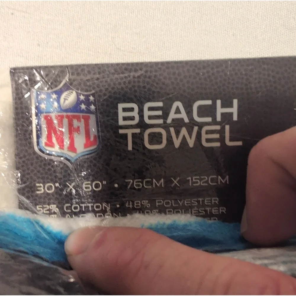 NOS 2016 NFL Carolina Panthers Beach Towel 30x60 Northwest Group